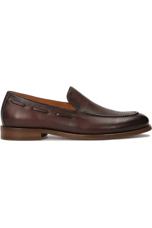 Kazar Brązowe loafersy z rzemykiem