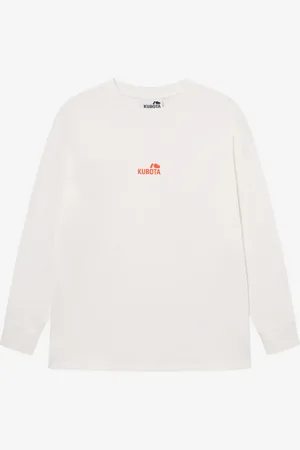 Kubota Longsleeve bawełniany Statement ecru S