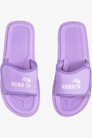Kubota Klapki Rzep pastelowo fioletowe