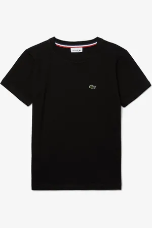 Lacoste Dziecięcy T-Shirt Z Dżerseju Bawełnianego Z Okrągłym Dekoltem