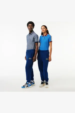 Lacoste Spodnie sportowe unisex z polaru z bawełny organicznej
