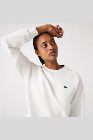 Lacoste Damska bluza z mieszanki bawełnianej z okrągłym dekoltem