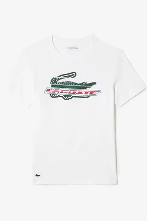 Lacoste Męski T-shirt z bawełny organicznej Sport Regular Fit
