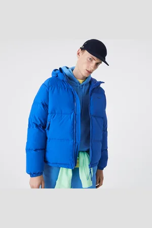 Lacoste Męska wodoodporna krótka kurtka pikowana