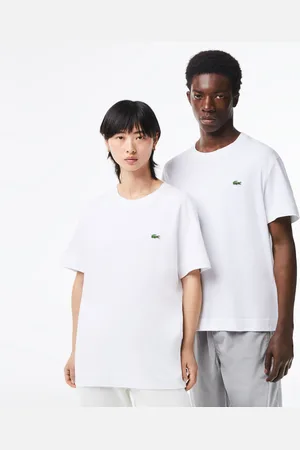 Lacoste T-shirt unisex z okrągłym dekoltem z bawełny organicznej
