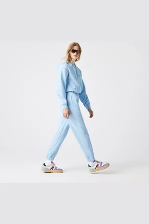 Lacoste Damskie Spodnie Do Biegania Z Mieszanki Bawełnianej