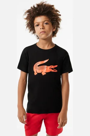 Lacoste Dziecięcy T-shirt tenisowy SPORT z dżerseju technicznego z dużym logo krokodyla