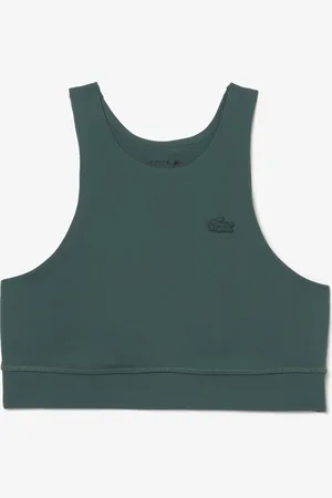 Lacoste Damski bezszwowy stanik sportowy z przeszyciami