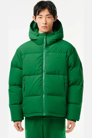 Lacoste Męska wodoodporna krótka kurtka pikowana