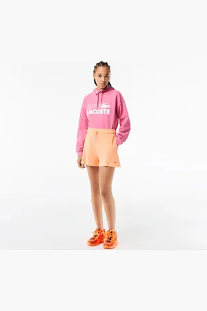 Lacoste Damskie szorty z tkaniny frotte z bawełny organicznej