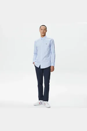 Lacoste Erkek Slim Fit Baskılı Lacivert Pantolon