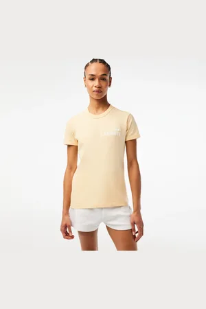 Lacoste Damski T-shirt z dżerseju z bawełny organicznej Slim Fit