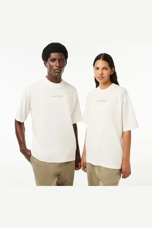 Lacoste Koszulka z bawełnianego dżerseju Loose Fit