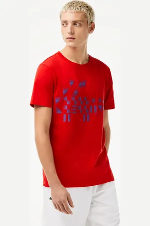 Lacoste Męski T-shirt z nadrukiem SPORT x Novak Djokovic