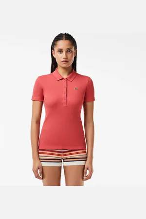 Lacoste Damska koszulka polo z bawełny organicznej Slim Fit