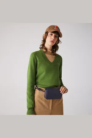 Lacoste Chantaco Damska Matowa Nerka Z Klapką Z Piki I Skóry