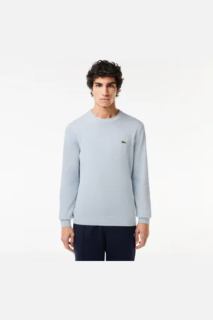 Lacoste Męski sweter z bawełny organicznej z okrągłym dekoltem