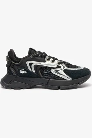 Lacoste Damskie kontrastowe buty sportowe L003 Neo
