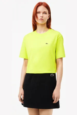 Lacoste Koszulka o luźnym kroju z lekkiego bawełnianego dżerseju Pima