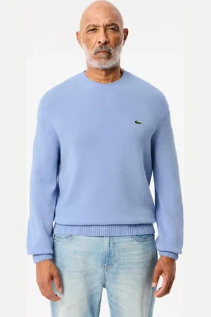 Lacoste Sweter z wełny zgrzebnej z okrągłym dekoltem