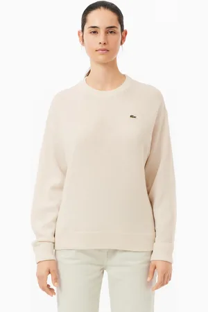 Lacoste Wełniany sweter z okrągłym dekoltem
