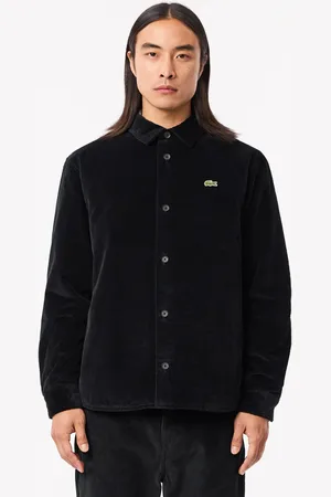 Lacoste Pikowana koszula sztruksowa