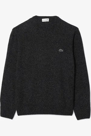 Lacoste Sweter z wełny merceryzowanej z okrągłym dekoltem