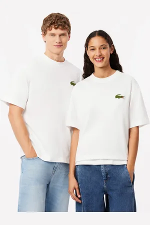 Lacoste Koszulka z bawełnianego dżerseju o luźnym kroju