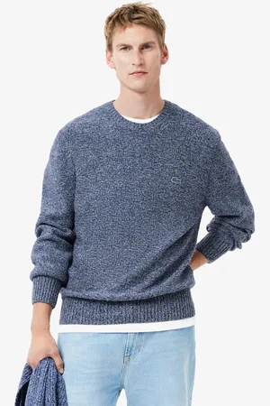 Lacoste Sweter z wełny merceryzowanej z okrągłym dekoltem