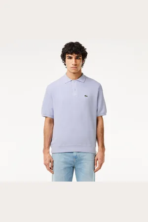Lacoste Sweter polo z bawełny organicznej