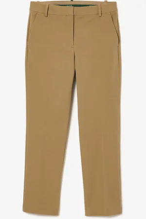 Lacoste Damskie bawełniane spodnie Chinosy Slim Fit Stretch