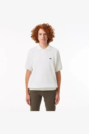 Lacoste Sweter polo z bawełny organicznej