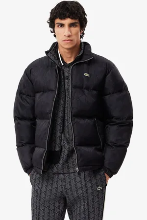 Lacoste Wodoodporna kurtka puchowa z żakardowym monogramem