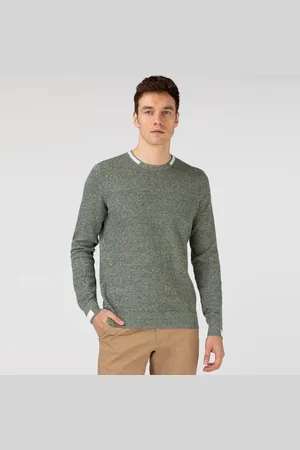 Lacoste Erkek Bisiklet Yaka Haki Triko Kazak