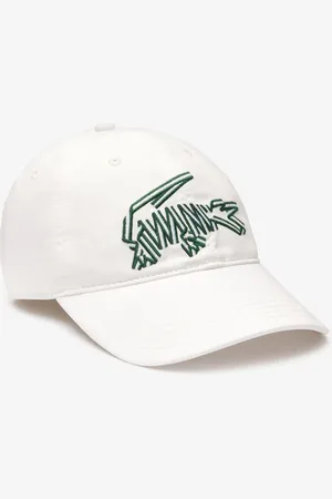 Lacoste Unisex Desenli Beyaz Şapka