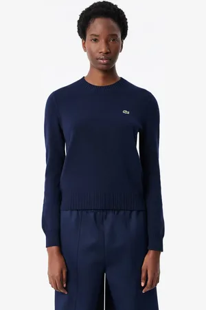 Lacoste Crew Neck Sweater in Double Sided Cotton