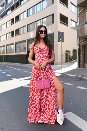 LAURELLA Sukienka Sari Red Panther