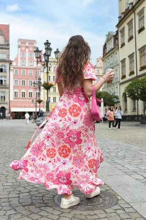 LAURELLA Sukienka Isadora Long Pink