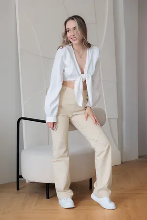 LAURELLA Spodnie Meryl Beige