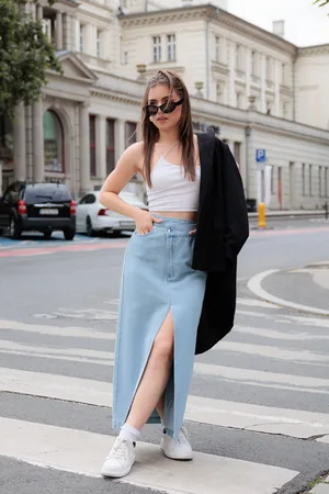 LAURELLA Spódniczka Agnes Blue