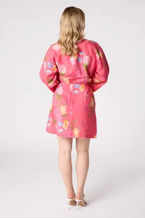 LAURELLA Sukienka Kaila Flowers Pink