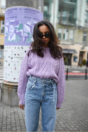 LAURELLA Sweter Ruby Violet