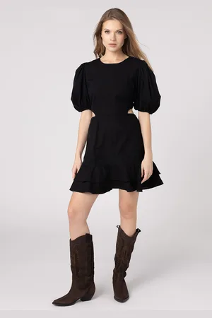LAURELLA Sukienka Luca Linen Black