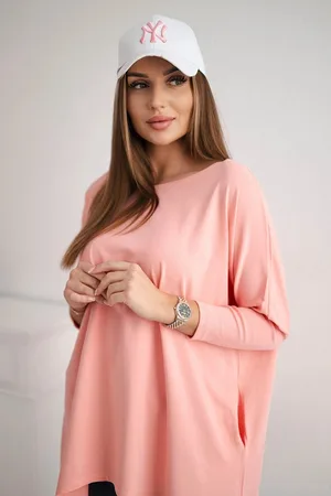 Lejdi Bluzka oversize morelowa