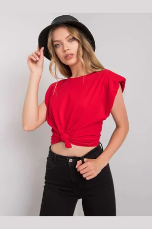 Lejdi T-shirt jednokolorowy