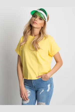 Lejdi T-shirt jednokolorowy
