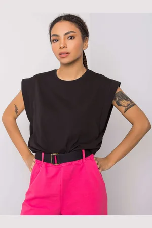 Lejdi T-shirt jednokolorowy