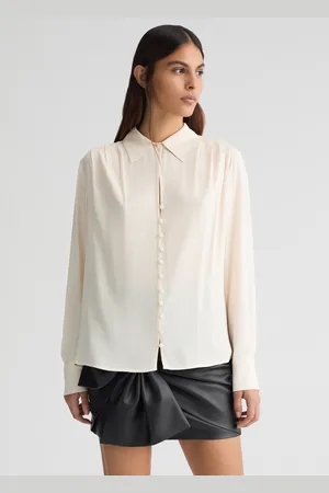 Liu Jo Liu Jo Pleated Ivory Blouse