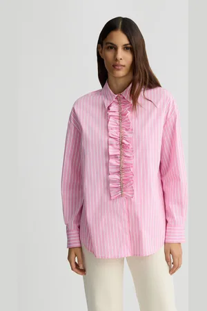 Liu Jo Liu Jo Striped Shirt With Ruching
