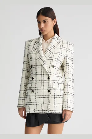 Liu Jo Liu Jo White Chequered Blazer